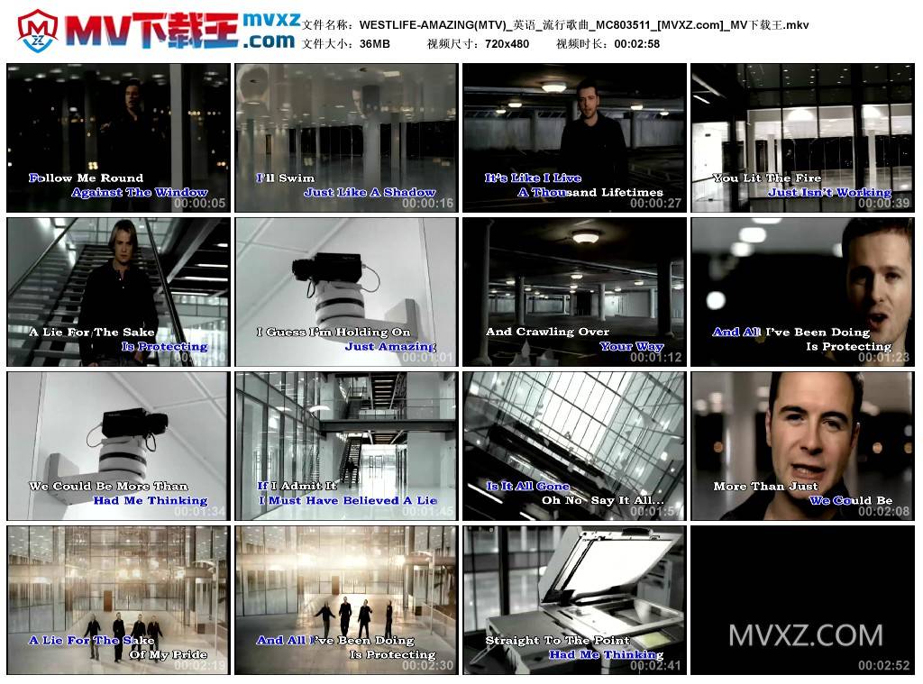 WESTLIFE-AMAZING(MTV)_英语_流行歌曲_MC803511